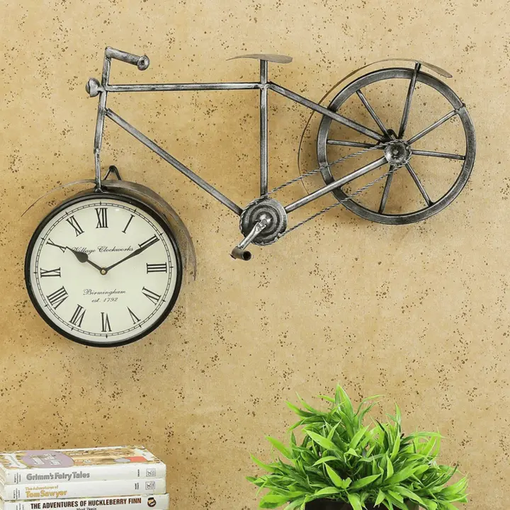 Wall hanging cycle design clock uploaded by business on 3/5/2023