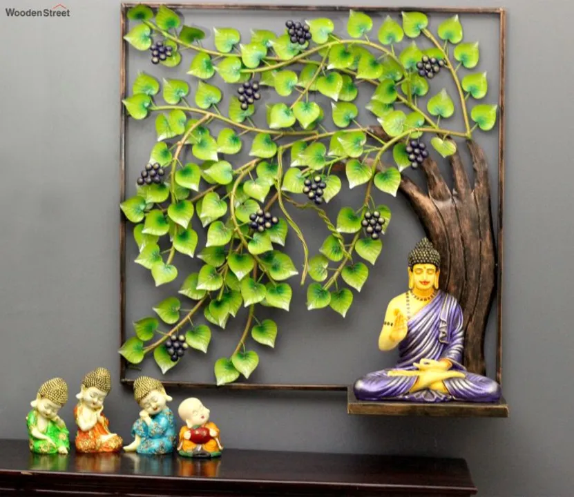 Wall decor Budha with tree design  uploaded by business on 3/5/2023