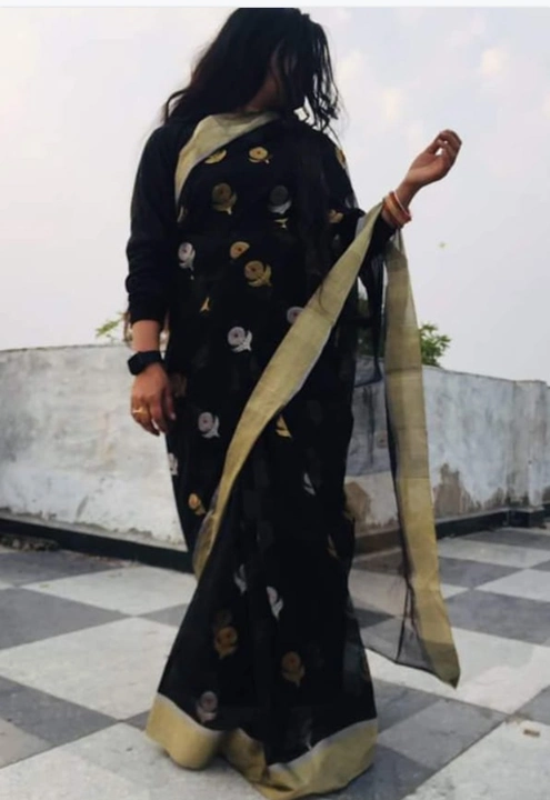 Chanderi handloom saree uploaded by Aahil  chanderi handloom saree on 3/5/2023