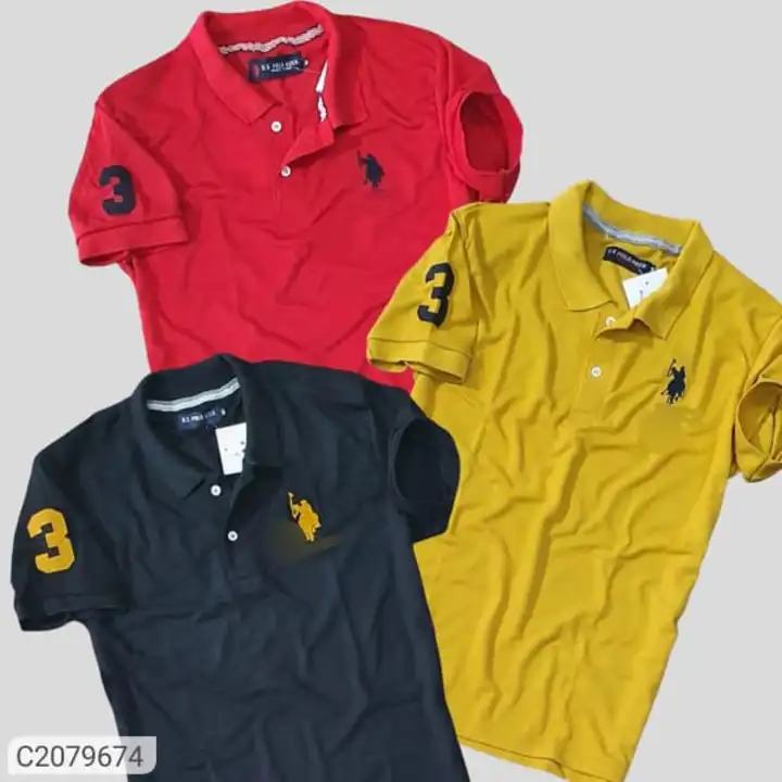 Us polo t shirt with 12 colours  uploaded by business on 3/5/2023