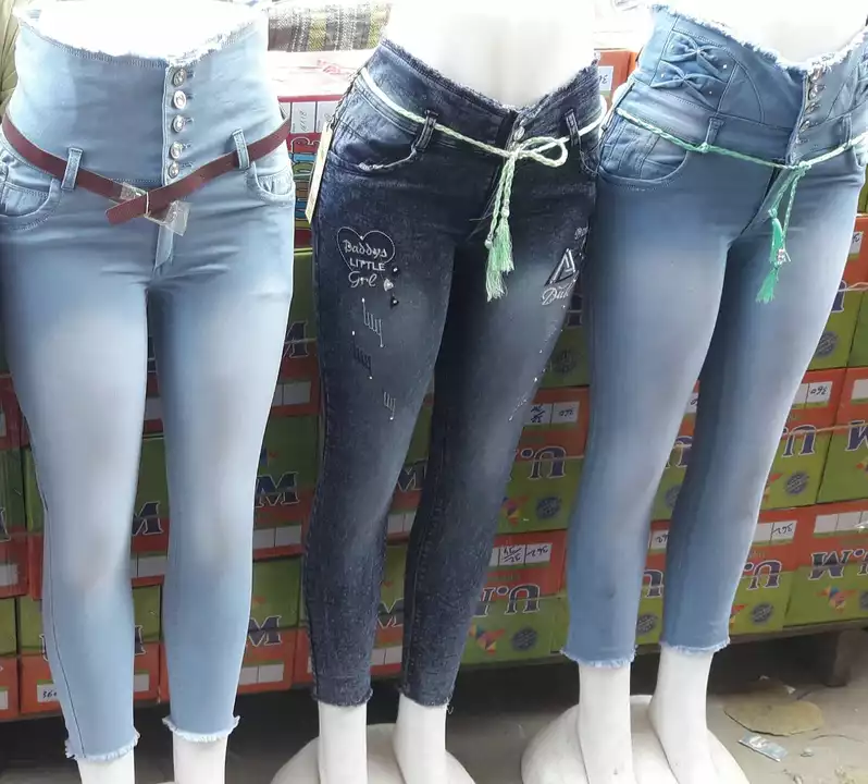 Premium quality Women lycra 4button jeans. uploaded by Voar on 3/5/2023