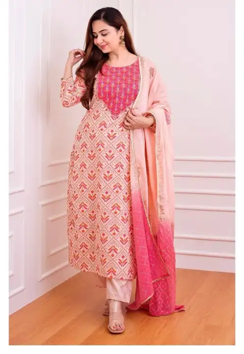 Women embroidered kurta pant set  uploaded by Aleexa Outlet on 3/5/2023
