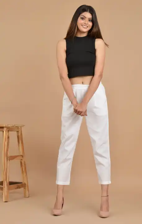 Women cotton flex pant  uploaded by Aleexa Outlet on 3/5/2023