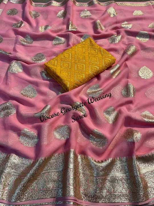 Georgette viscose saree  uploaded by SAURYA LIFE STYLE on 3/5/2023