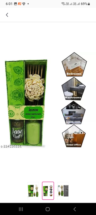 Reed diffuser  uploaded by Mega Art Gallery on 3/5/2023