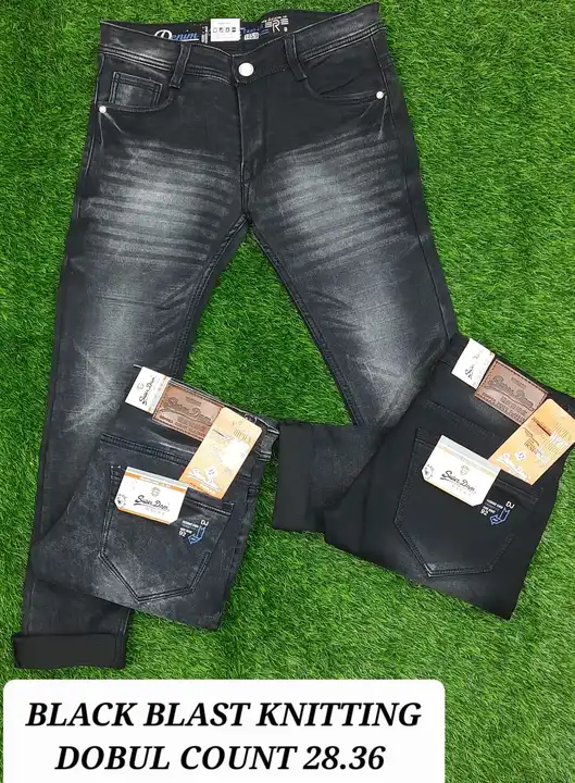 Product image with price: Rs. 450, ID: black-blast-knitting-double-count-size-28-36-c8c07654