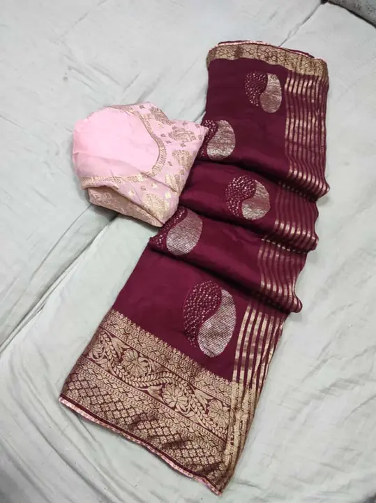 Pure rasiyen banarsi dola silk sarees  uploaded by business on 3/5/2023