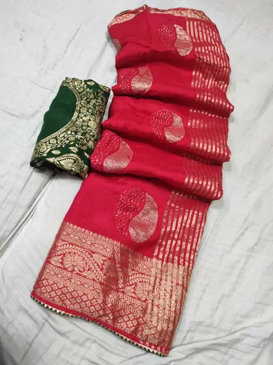 Pure rasiyen banarsi dola silk sarees  uploaded by AVANI FASHION on 3/5/2023