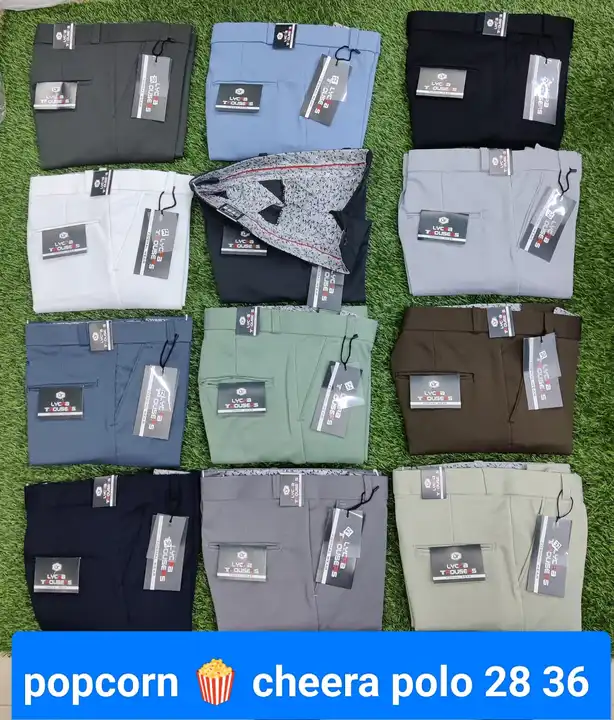 Mens Popcorn🍿 Trousers Polo-fit Size-: 28*36 uploaded by business on 3/5/2023
