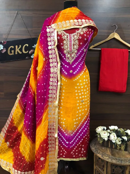 Bhandhej silk suits uploaded by AVANI FASHION on 3/5/2023