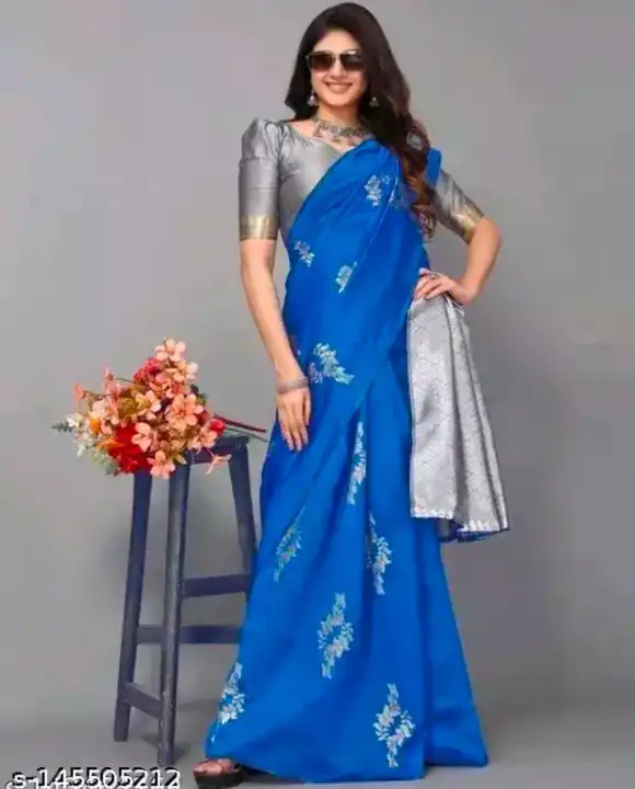 Jacquard sarees  uploaded by BUYMORE FASHION on 3/5/2023