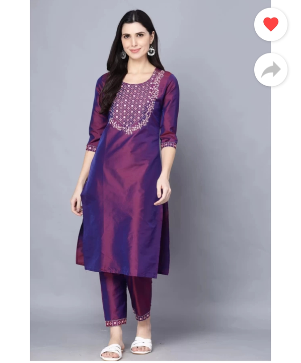 Straight kurta purple 💜 uploaded by Noor on 3/6/2023