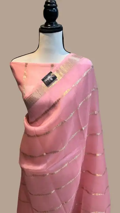 Banarasi cora dyble soft saree uploaded by business on 3/6/2023