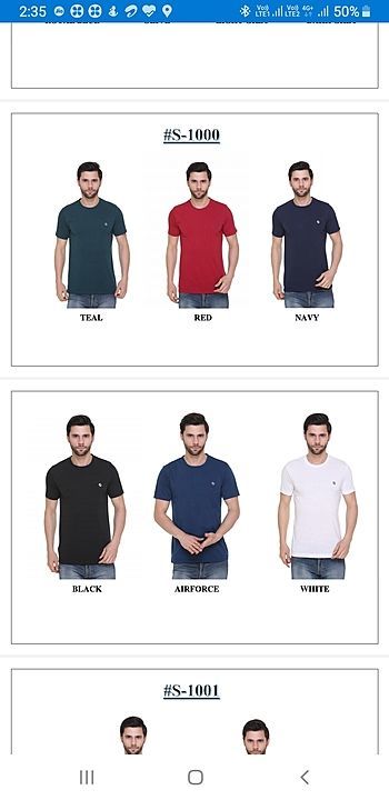 Size  S M L XL XXL ORDER SETWISE
PC SINKER T SHIRT. WITH SOFT HANDFEEL
COLOUR 6.
BRAND TOPLUCK uploaded by business on 7/9/2020