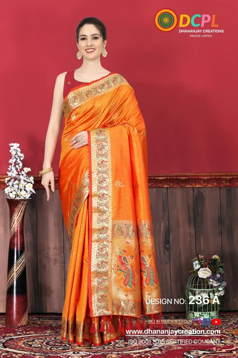 Kanjivaram silk saree  uploaded by DHANANJAY CREATIONS on 3/6/2023
