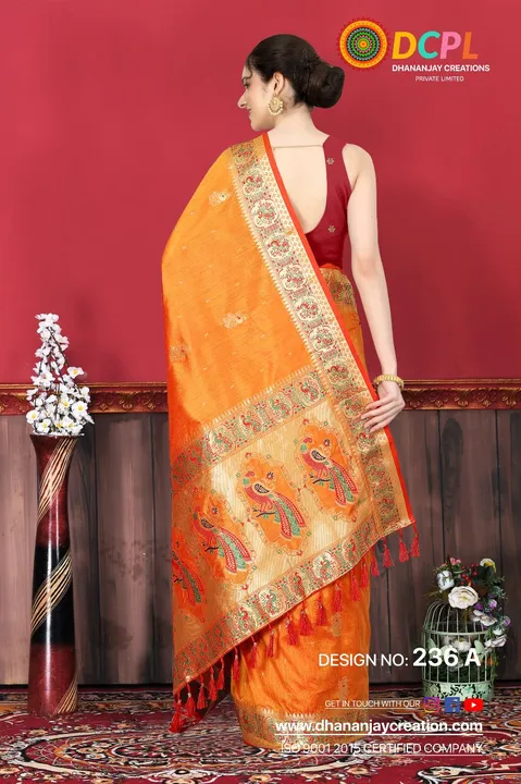 Kanjivaram silk saree  uploaded by DHANANJAY CREATIONS on 3/6/2023