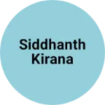 Business logo of Siddhanth kirana