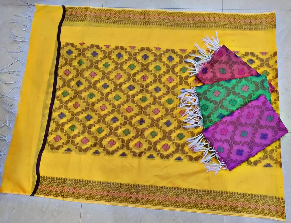 Banarasi cotton dupatta available  uploaded by business on 3/6/2023