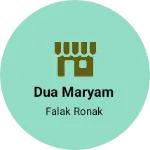 Business logo of Dua maryam