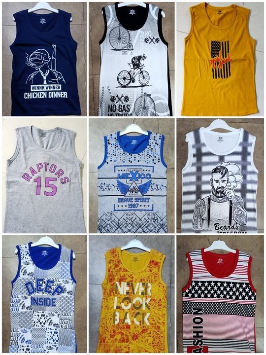 Boys slv less T-shirt  uploaded by Garment manufacturer  on 2/24/2021