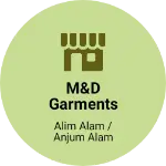 Business logo of M&D garments