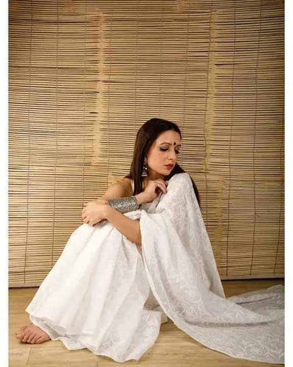 🔶️🔷️🔷️🔷️🔷️🔷️🔷️🔷️🔷️🔷️🔶️

Saree kota allover tepchi work with  white thread embroidery

Lim uploaded by Aanvi fab on 3/6/2023