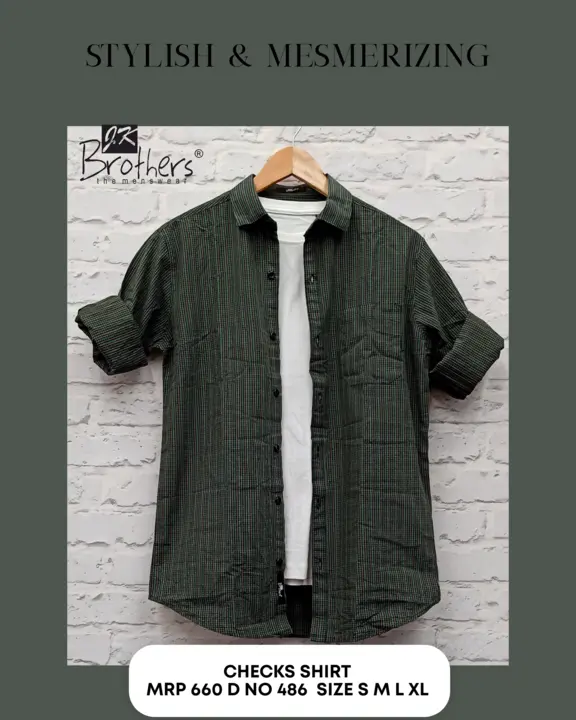 Men's Cotton Checks Shirt  uploaded by Jk Brothers Shirt Manufacturer  on 3/6/2023