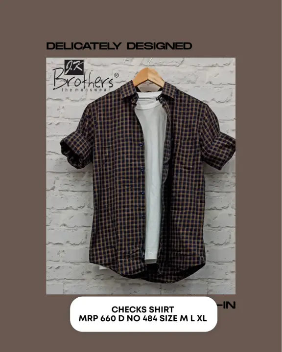 Men's Cotton Checks Shirt  uploaded by Jk Brothers Shirt Manufacturer  on 3/6/2023