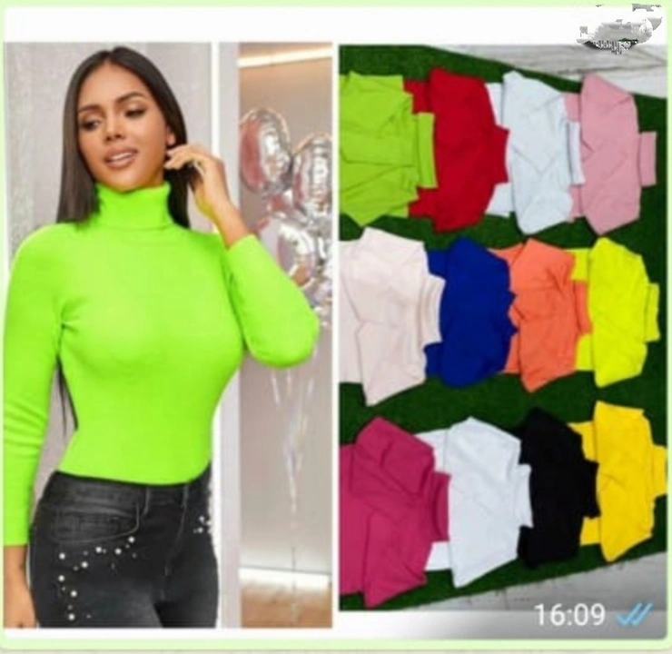 Full sleeve mock neck top  uploaded by The Style Club on 3/6/2023