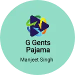 Business logo of G gents pajama