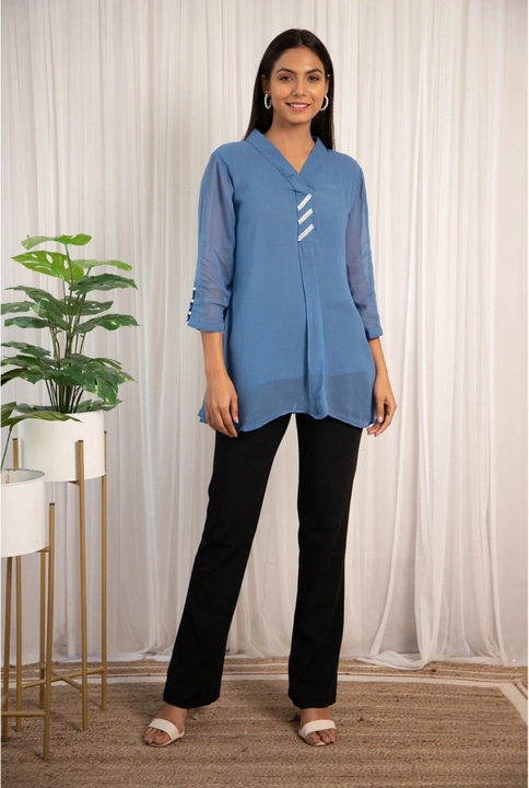 Pearl Designer Tunic Top uploaded by Queens Villa on 3/6/2023