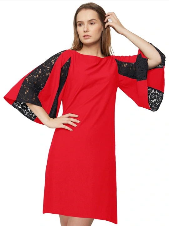 Red Designer Tunic Top uploaded by business on 3/6/2023