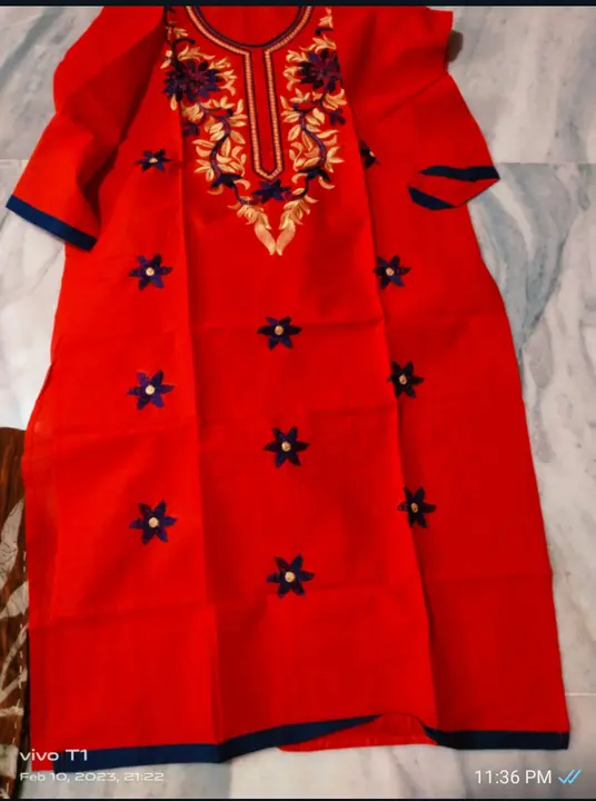 Cotton kurti  uploaded by MOU CLOTHES AND JWELLERY on 3/6/2023