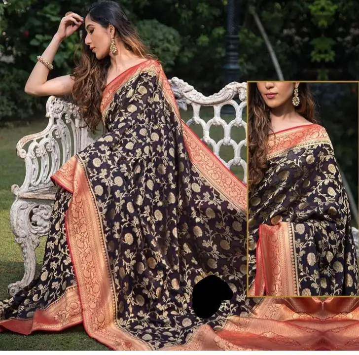 Banarasi silk saree  uploaded by Fiza saree center on 3/6/2023