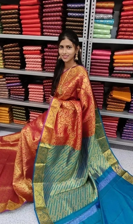 South Bridal Kanchipuram Silk Saree  uploaded by Vikas Marketing  on 3/6/2023