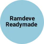 Business logo of Ramdeve readymade