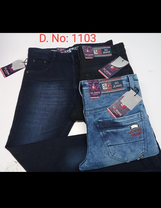 Post image Knitted cloth jeans 
Authentic Denim 
Size 28-36 
Size 32-38