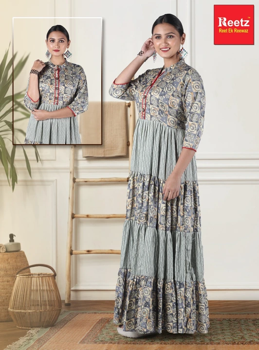 FLOR TOUCH GOWN  uploaded by REETZ FASHION INDIA on 3/6/2023