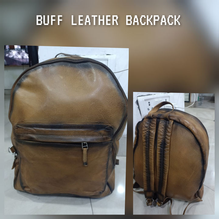 Leather backpack  uploaded by Prathamtrends on 2/24/2021