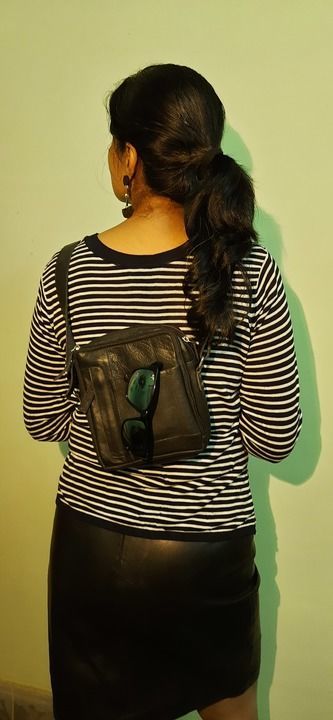 Leather sling bag uploaded by Prathamtrends on 2/24/2021