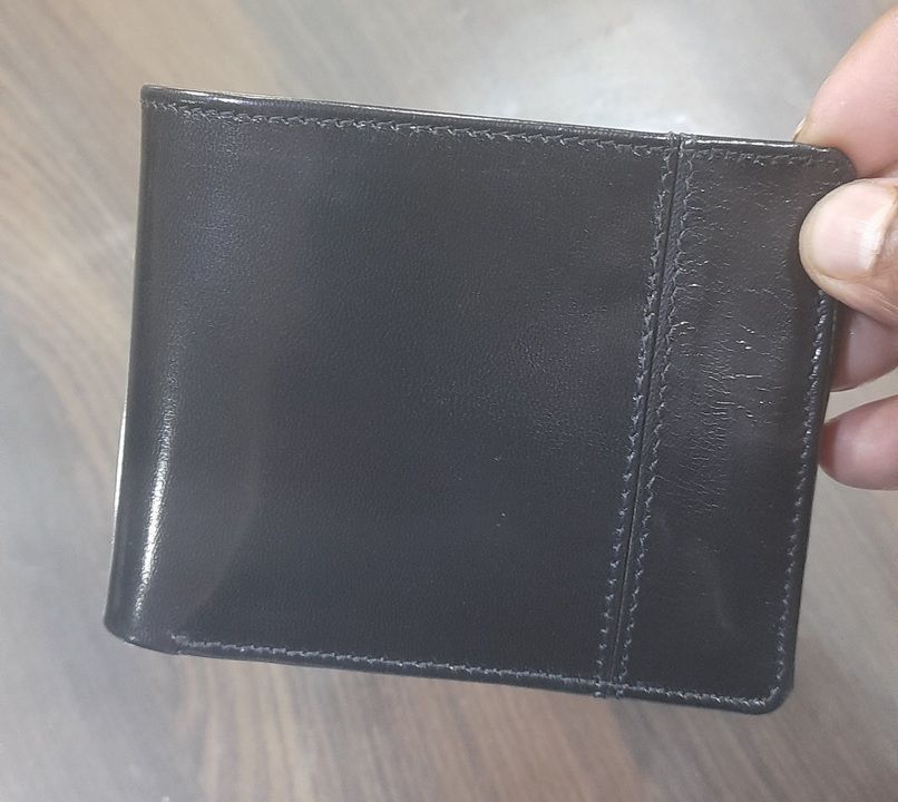 Leather mens wallet uploaded by Prathamtrends on 2/24/2021
