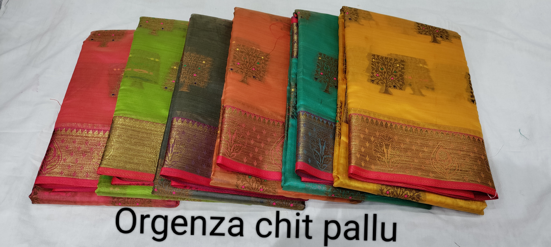 Orgenza chit pallu  uploaded by Love fashion on 3/7/2023