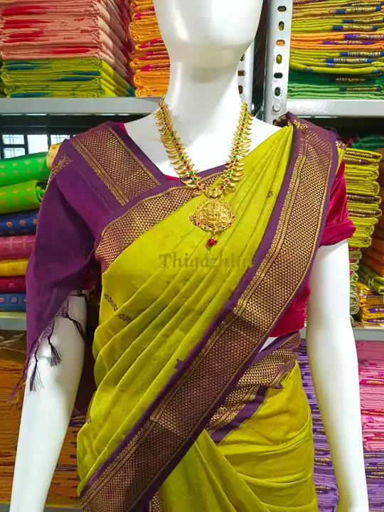 Post image I want 50+ pieces of Saree at a total order value of 25000. I am looking for Kalyani cotton gadwal saree. Please send me price if you have this available.