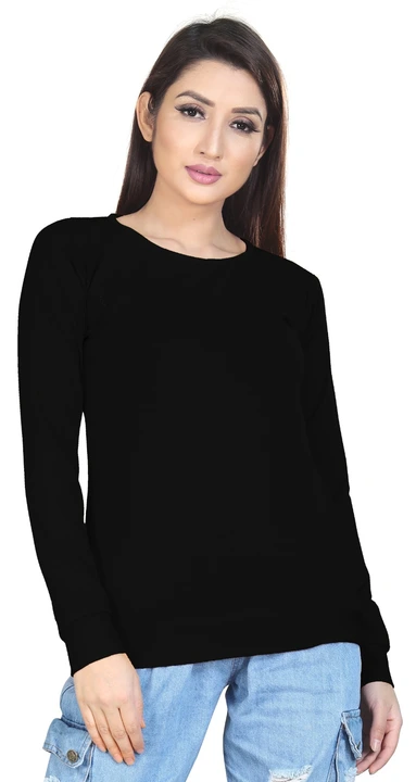DYRECTDEALS Women's Solid Round Neck T-shirt  uploaded by business on 3/7/2023