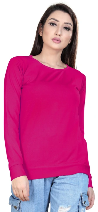 DYRECTDEALS Women's Solid Round Neck T-shirt  uploaded by business on 3/7/2023