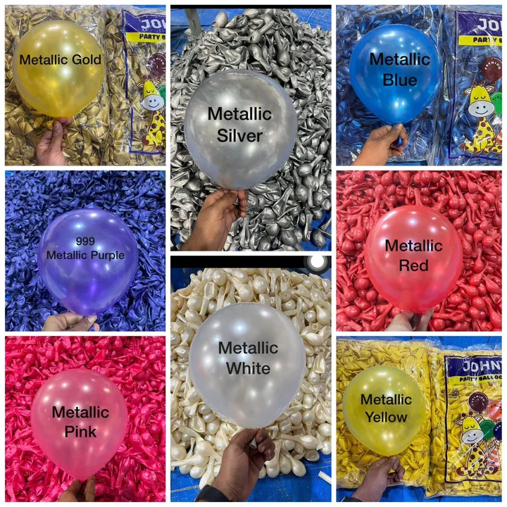 Matalic Balloon 1.5 Gm 1000pcs per packet  uploaded by Soumya Enterprises  on 3/7/2023