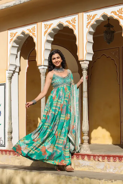Anarkali with beautiful Dupatta  uploaded by Taha fashion from surat on 3/7/2023