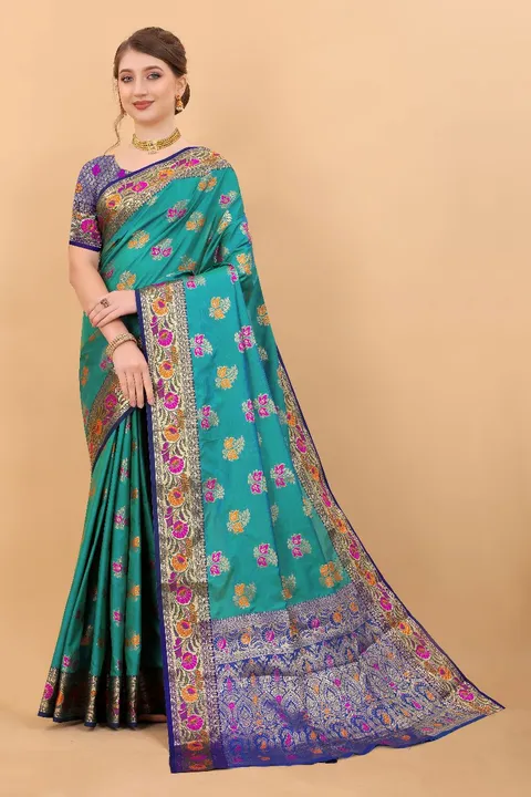 Rich pallu with allover buti design saree  uploaded by DHANANJAY CREATIONS on 3/7/2023