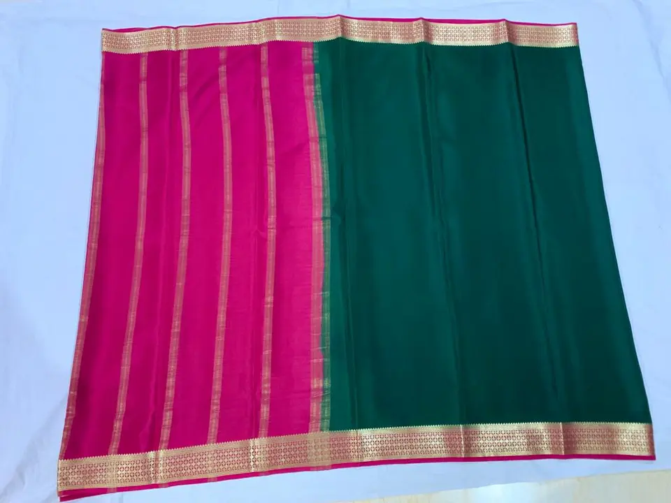 Pure Mysoresilk sarees,120 gms thickness with blouse  uploaded by Raj Silk Villa on 3/7/2023