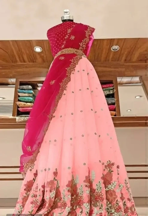 Semi stich Lehenga  uploaded by Bhoomi Collection on 3/7/2023